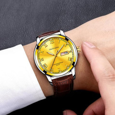  Đồng hồ nam dây da cao cấp chống nước chống xước