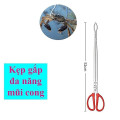 Kẹp gắp lươn, bắt hải sản tôm cua ghẹ thân dày có răng cưa chống trượt , Loại mũi thẳng (52cm)