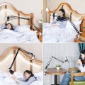 Giá đỡ điện thoại, máy tính bảng có chân kẹp đầu giường, cạnh bàn đa tiện dụng
