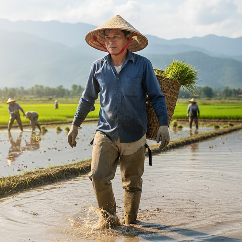 Quần bảo hộ liền ủng lội nước chống thấm nước, chống trượt