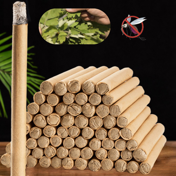 Set 50 thanh nhang ngải cứu xông nhà thơm tự nhiên kèm đế gỗ