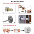 Chặn cửa chống va đập thông minh, lắp đặt tiện lợi, Màu bạc