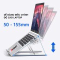 Giá đỡ laptop hợp kim nhôm cao cấp có thể điều chỉnh độ cao