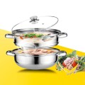 Nồi hấp 2 tầng cách thủy đa năng đường kính 28cm