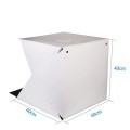 Hộp chụp ảnh sản phẩm có đèn LED 40x40x40 cm