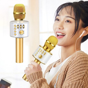 Micro hát Karaoke tích hợp loa bluetooth đa năng