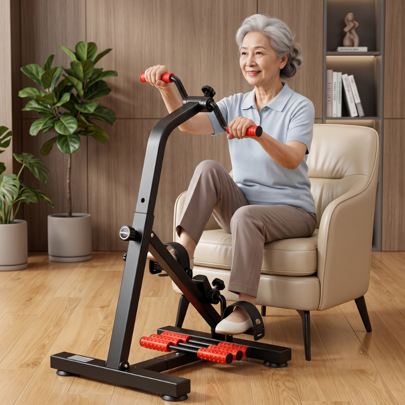 Xe đạp tập phục hồi chức năng, tập thể dục khung thép chất lượng cao