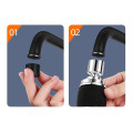 Đầu vòi rửa bát tăng áp 3 chế độ xoay 360°, lọc nước, chống bắn nước