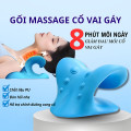 Gối massage cổ vai gáy chất liệu cao su non mềm mại hỗ trợ giảm áp lực vùng cổ