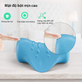 Gối massage cổ vai gáy chất liệu cao su non mềm mại hỗ trợ giảm áp lực vùng cổ