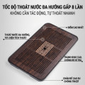 Khay đựng ấm chén bằng tre cao cấp thiết kế thanh lịch cho phòng trà