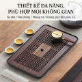 Khay đựng ấm chén bằng tre cao cấp thiết kế thanh lịch cho phòng trà