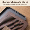 Khay đựng ấm chén bằng tre cao cấp thiết kế thanh lịch cho phòng trà
