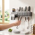 Giá treo dao kéo nhà bếp kèm ống đựng đũa lưu trữ gọn gàng