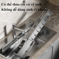 Giá treo dao kéo nhà bếp kèm ống đựng đũa lưu trữ gọn gàng