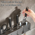 Giá treo dao kéo nhà bếp kèm ống đựng đũa lưu trữ gọn gàng