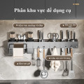 Giá treo dao kéo nhà bếp kèm ống đựng đũa lưu trữ gọn gàng