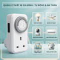 Ổ cắm hẹn giờ MT01A-VN tự tắt bật cơ học quản lý thiết bị điện