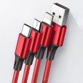 Cáp sạc 3 đầu đa năng cao cấp hỗ trợ sạc nhanh 