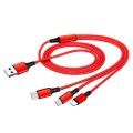 Cáp sạc 3 đầu đa năng cao cấp hỗ trợ sạc nhanh 