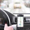 Giá đỡ điện thoại kẹp cửa gió ô tô nhỏ gọn xoay 360 độ