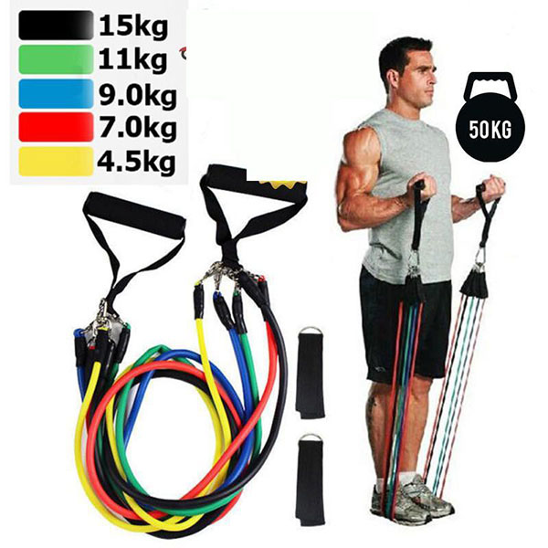 BỘ DÂY KHÁNG LỰC TẬP GYM VỚI ĐỘ ĐÀN HỒI CAO VÀ THIẾT KẾ AN TOÀN