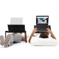Giá đỡ laptop gấp gọn tích hợp 2 quạt tản nhiệt và bàn kê chuột