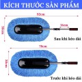 Chổi lau rửa xe ô tô nano siêu mịn cán chỉnh độ dài