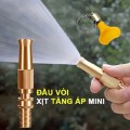 Đầu vòi xịt nước tăng áp tưới cây, rửa xe bằng đồng
