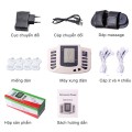 Máy massage xung diện 4 miếng dán kèm dép massage, Máy massage + 4 miếng dán