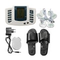 Máy massage xung diện 4 miếng dán kèm dép massage, Máy massage + 4 miếng dán