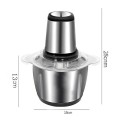 Máy xay thịt đa năng lưỡi dao kép dung tích 2L