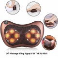 Gối massage hồng ngoại hai chiều 8 bi cao cấp