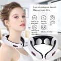 Máy massage cổ vai gáy 3D tích hợp xung điện 2 miếng dán, Máy massage + 2 miếng dán