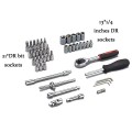 Bộ dụng cụ mở bu lông ốc vít 46 chi tiết thép không gỉ cao cấp