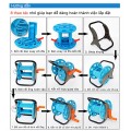 Bộ khung cuộn ống nước, ống tưới, dây tưới tiện lợi