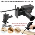 Bộ chuyển đổi máy khoan thành máy cưa lọng (Tặng kèm 3 lưỡi cưa)