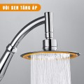 Vòi hoa sen tăng áp mặt to tròn xoay 360 độ tiện lợi, Vòi hoa sen không dây