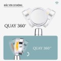 Vòi sen tăng áp cánh quạt xoay 360 độ có nút nhấn dừng tiện lợi, Vòi hoa sen không dây