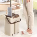 Bộ cây lau nhà 360 độ tự vắt thông minh đa năng, Bộ cây lau nhà kèm thùng vắt