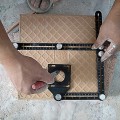 Thước đo 6 góc gấp kiêm định vị đa năng