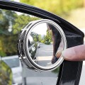 Combo 2 Gương cầu lồi xóa điểm mù cao cấp có bao viền màu bạc