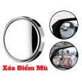 Combo 2 Gương cầu lồi xóa điểm mù cao cấp có bao viền màu bạc