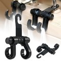 Móc treo đồ đôi đa năng sau ghế ô tô chịu lực tốt