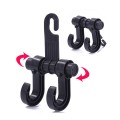 Móc treo đồ đôi đa năng sau ghế ô tô chịu lực tốt