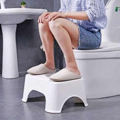 Ghế kê chân toilet chống táo bón, đi vệ sinh đúng cách