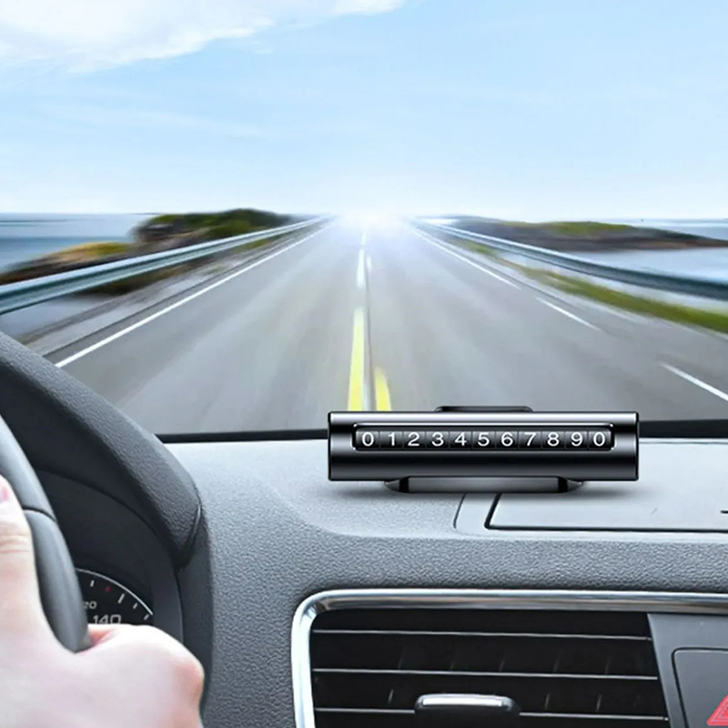 Bảng số điện thoại gắn taplo ô tô dạng xoay tiện lợi