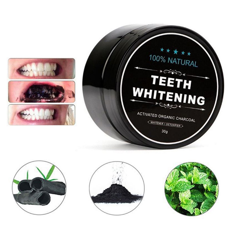 Bột than hoạt tính đánh trắng răng Teeth Whitening 30g