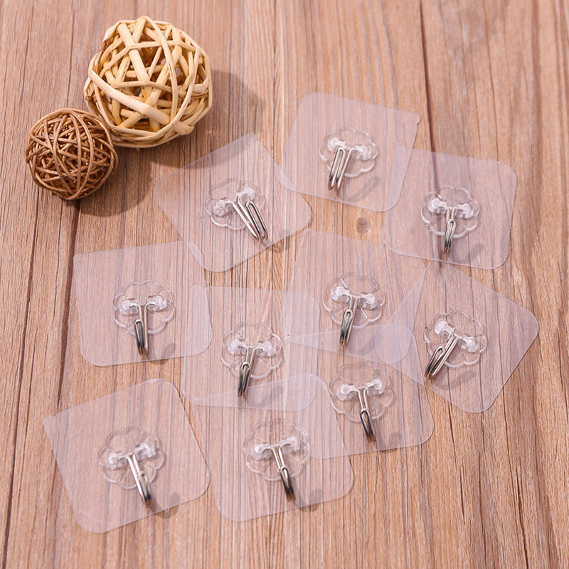 Set 20 móc dán tường đa năng siêu dính, chịu lực tốt