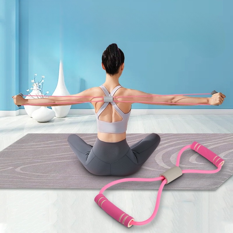 Dây kéo kháng lực số 8 đàn hồi hỗ trợ tập luyện tại nhà